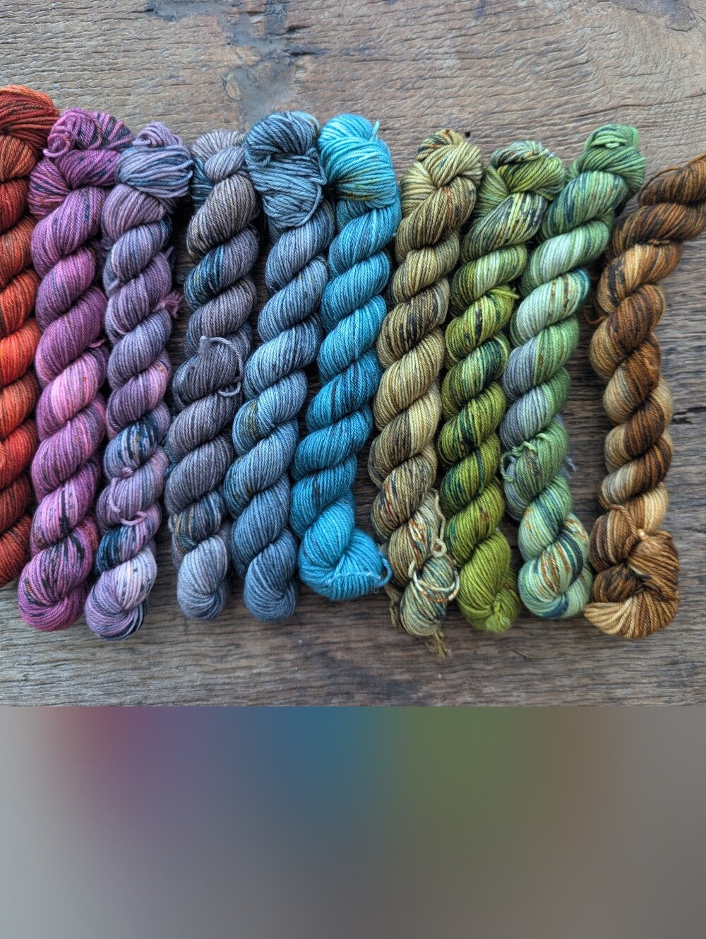 Hue Loco Mini Skeins Yarn Set (10) Sultry Jewel Tones